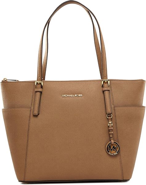 michael kors ledertasche shopper jet set travel beige fashionette|Amazon.com: Michael Kors Jet Set Travel Tote.